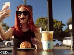 ハードコア, 異人種間, 自然山雀, 小柄, オマンコ, 赤毛, 馬乗り, オッパイの