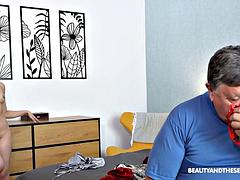 美女, フェラチオ, フェティッシュ, 手コキする, パンティ, ハメ撮り, シャワー, オッパイの