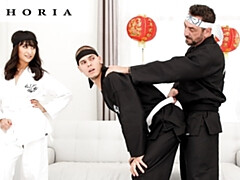 Grote lul, Biseksueel, Pijpbeurt, Stel, Vingeren, Likken, Man man vrouw, Trio