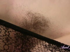 Brunette brune, Masturbation, Collant, Solo