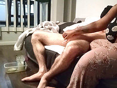 Tir de sperme, Noir ébène, Poilue, Tatouage