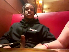 Cul, Grosse bite, Sucer une bite, Tir de sperme, Fille latino, Pov, Public, Rousse roux