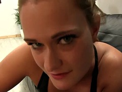 Blasen, Britisch, Braunhaarige, Spermaladung, Aufs gesicht abspritzen, Handjob, Hardcore, Pov