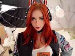 Grosser arsch, Grosse titten, Blasen, Spiele, Hardcore, Rotschopf, Rau, Schlucken