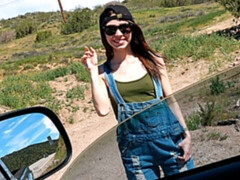 Cutie with small tits Lucie Cline screwed in the missionary pose