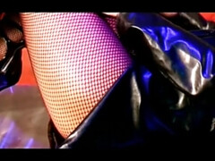 Grote mammen, Blond, Seksspeelgoed, Vrouw, Fetisj, Latex, Masturbatie, Speelgoed