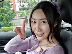 Asiático, Tetas grandes, Mamada, Corridas, Corridas faciales, Coño