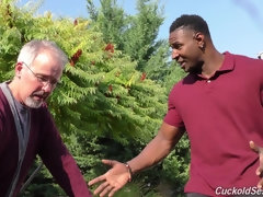 美女, ブロンド, フェラチオ, イく瞬間, チェコ, 異人種間, 穴開きパンティ, ストッキング