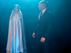 デカパイ, 黒人, フェラチオ, 手コキする, 異人種間, キス, 淫乱熟女, オッパイの