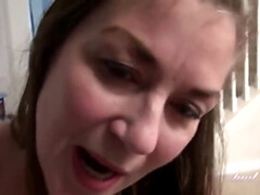 Leie, Blasen, Behaart, Reif, Milf, Mutti, Pov, Muschi