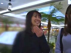 アジア人, 浮気者, グループ, 日本人, 淫乱熟女, 三人