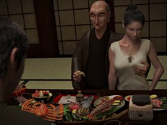 Tridimensionnel, Anal, Asiatique, Grosse bite, Éjaculation interne, Béant, Hard, Nénés