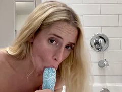 Amateur, Blonde, Gode, Chevaucher, Solo, Adolescente, Jouets