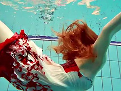 美女, ヨーロピアン, 磨き, 公共, 赤毛, 一人, ティーン, オッパイの
