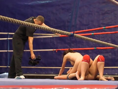 Красотки, Большие сиськи, Брюнетки, Женские бои, Спортзал, Реслинг