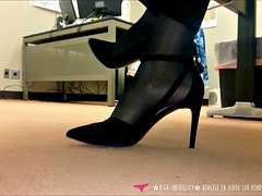 Leie, Europäisch, Fetisch, Fußfetisch, Französisch, Absätze, Lingerie, Milf