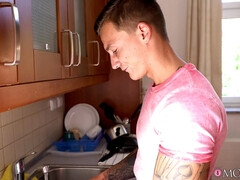 Lieveling, Zwart, Pijpbeurt, Gek, Diep in de keel, Interraciaal, Keuken, Kut duiken