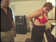 Anaal, Mooie dikke vrouwen, Universiteit, Roodharige vrouw, Trio