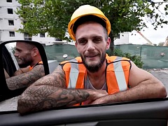 Leie, In den arsch, Schwul, Im freien, Öffentlich, Tätowierung