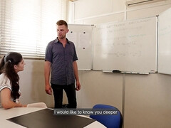 Анальный секс, Брюнетки, Семяизвержение, Член, Белье, Школьница, Студентка, Втроем