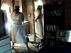 素人, 緊縛, フェティッシュ, ホテル, オナニー, 熟年, 一人