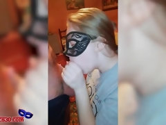Culo grande, Rubia, Mamada, Acercamiento, Semen en la boca, Orgasmo, Adolescente, Tetas