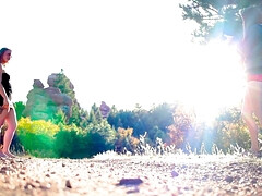 Enthousiasteling, Gek, Lesbisch, Likken, Moeder die ik wil neuken, Kut duiken, Roodharige vrouw, Tieten likken