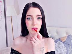 美女, フェラチオ, ハメ撮り, 一人