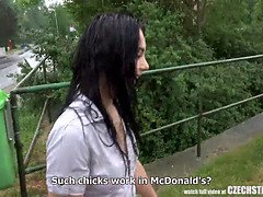 Sucer une bite, Brunette brune, Tchèque, Hd, Fait maison, Pov, Réalité, Criant