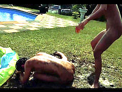 Naked wrestling, titfight, oil wrestling