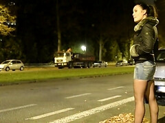 Grosse titten, Braunhaarige, Auto, Handjob, Im freien, Prostituierte, Öffentlich, Jungendliche (18+)