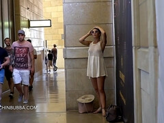 Enthousiasteling, Grote mammen, Flashing, Lesbisch, Kut duiken, Mager, Alleen, Tieten likken