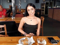 Ara Mix cheats on her boyfriend with a stranger and gets fucked hard in the toilet