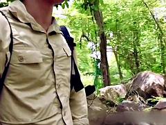 Любители, Азиатки, Большой член, Парочка, Секс без цензуры, Лизание, Мускулы, На природе