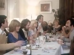 Blondine, Blasen, Braunhaarige, Französisch, Gruppe, Hardcore, Orgie, Vintage