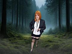 デカパイ, Hd, 下着, 淫乱熟女, アウトドア, 赤毛, 一人