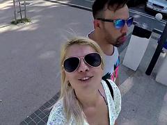デカチン, デカパイ, ブロンド, イく瞬間, ヨーロピアン, 淫乱熟女, アウトドア, ルーマニア人