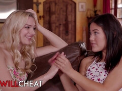 18, アジア人, ブロンド, 浮気する, Hd, レズビアン, ティーン, オッパイの