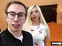 Grosse titten, Blondine, Blasen, Hardcore, Hd, Italienisch, Lingerie, Pov