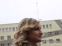 Picked up in public blonde fucks pov