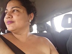 part 1- mary, exhibitionism in car, on public street