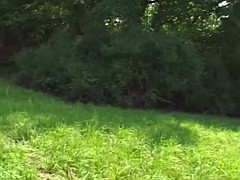 MILF Blonde Picked-Up And Fucked In Open Field