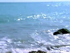 busty girl and hot sex on beach