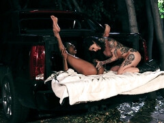 Lewd lesbians interracial hot sex scene