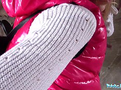 Grosser schwanz, Blasen, Britisch, Hd, Im freien, Pov, Realität, Sohn