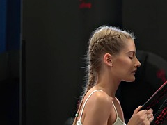 Красотки, Блондинки, Спортзал, Мастурбация, Русские, Бритые, Молоденькие, Сиськи