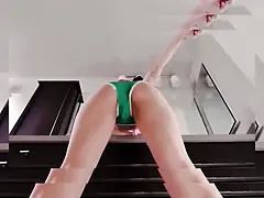 This Girl Sucks - Horny Asian babe blows on big cock after losing in a ping pong game