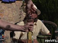 Nana, Sucer une bite, Fétiche, Allemand, Rousse roux, Nénés