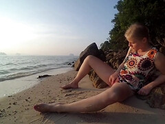 素人, ビーチ, イマラチオ, 指いじり, Hd, オナニー, 公共, ティーン