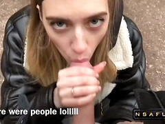 Amateur, Blonde, Sucer une bite, Gorge profonde, Queue, Pov, Rousse roux, Jarretelles